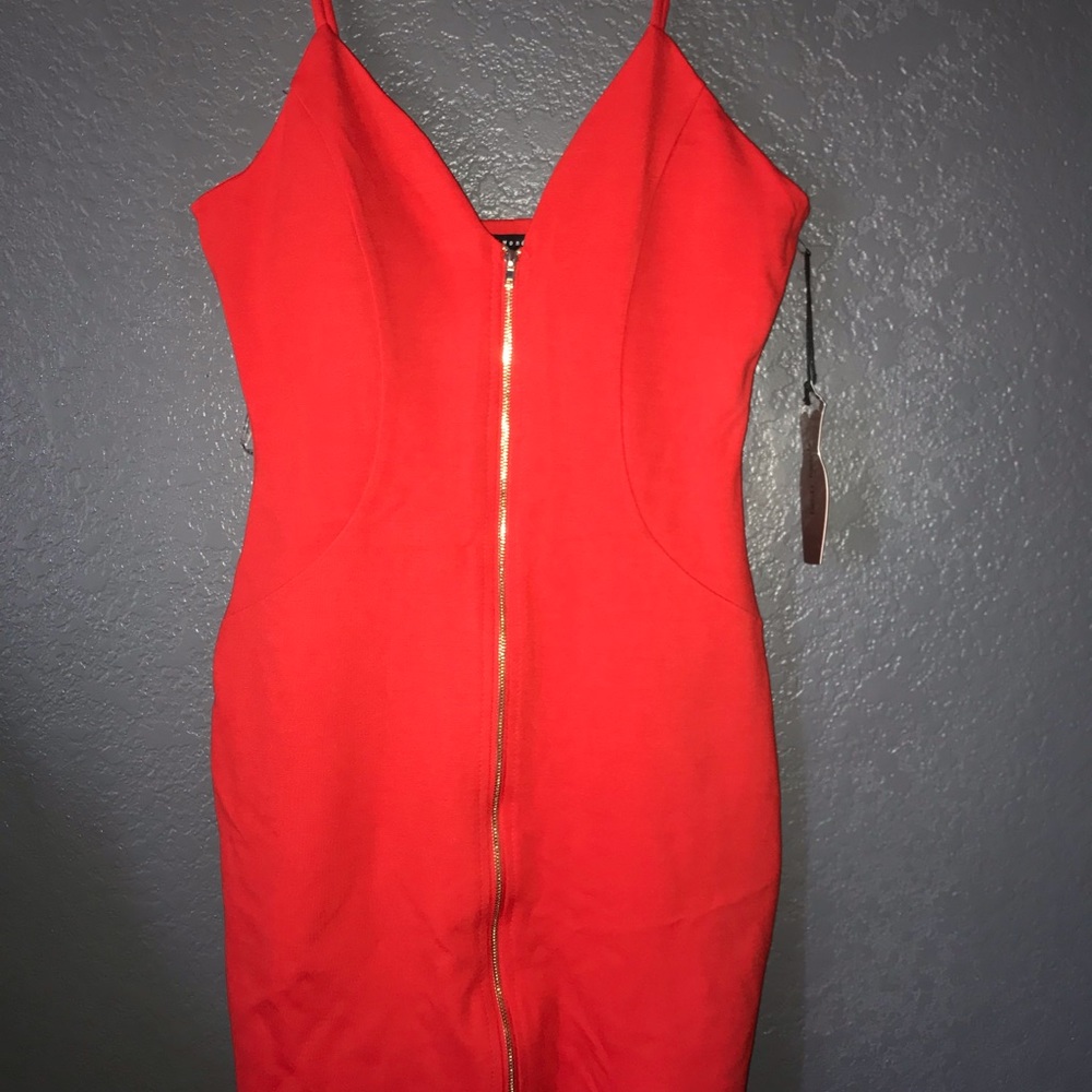 Mini zipper dress